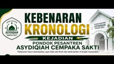 KRONOLOGI KEJADIAN PONDOK PESANTREN DARUL JANNAH ASADIQIYAH CEPAKA SAKTI