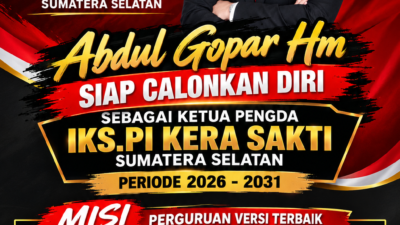 Abdul Gopar HM Siap Mengabdikan Diri untuk Maju Menjadi Ketua Pengda IKS.PI Kera Sakti Sumatera Selatan